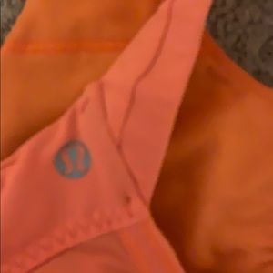 Orange lulu lemon bra